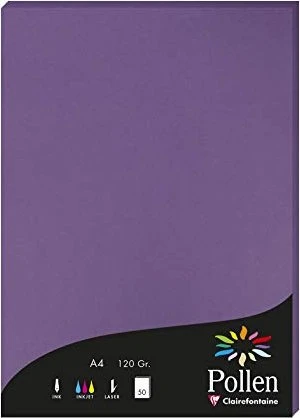 Clairefontaine Pollen Universalpapier intensivviolett, A4, 120g/m², 50 Blatt