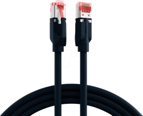 EFB Elektronik TM21 UC900 Patchkabel, Cat7/Cat6a, S/FTP, RJ-45/RJ-45, 50m, schwarz