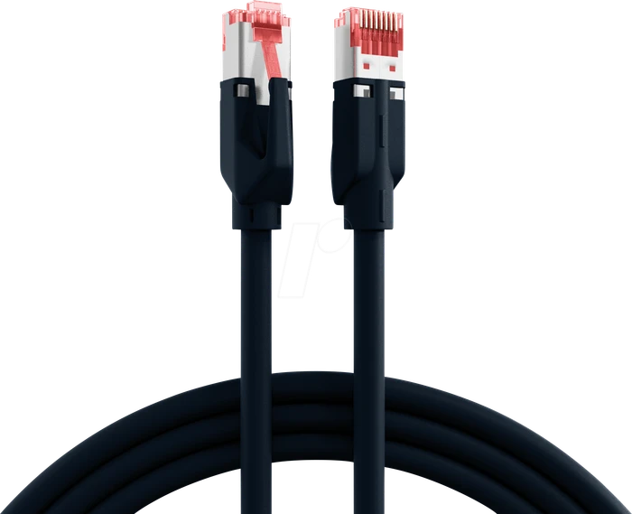 EFB Elektronik TM21 UC900 Patchkabel, Cat7/Cat6a, S/FTP, RJ-45/RJ-45, 50m, schwarz