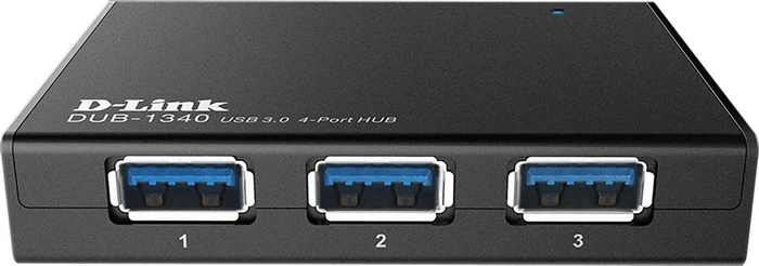 D-Link USB-Hub, 4x USB-A 3.0, USB 3.0 Micro-B [Buchse]