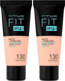 Maybelline Fit Me Matte & Poreless Foundation 130 buff beige, 30ml