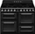 Smeg Victoria TR4110IBL2 Dreifach-Elektroherd mit Induktionskochfeld