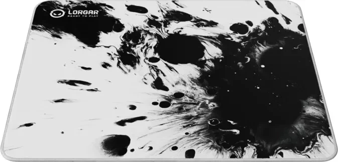 Lorgar MPA14L, Large Gaming Mousepad, 500x420mm, schwarz/weiß