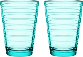 Iittala Aino Aalto Trinkglas 330ml wassergrün, 2 Stück