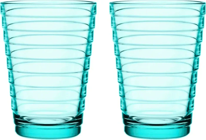 Iittala Aino Aalto Trinkglas 330ml wassergrün, 2 Stück