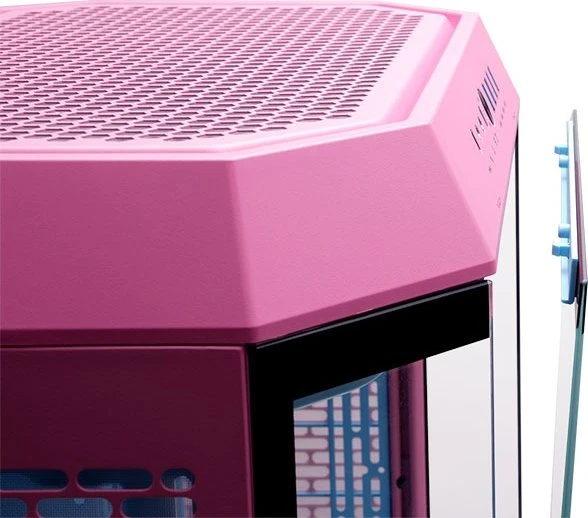 Thermaltake The Tower 600 Bubble Pink, rosa/schwarz, Glasfenster