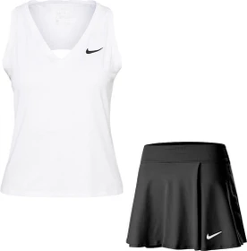 Nike Court Victory Funktionsshirt ärmellos weiß/schwarz (Damen)