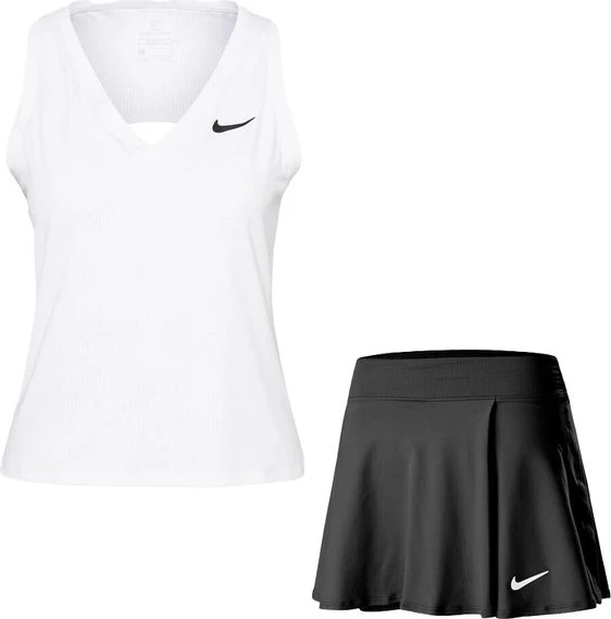 Nike Court Victory Funktionsshirt ärmellos weiß/schwarz (Damen)