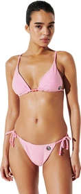 Karl Lagerfeld Ikon Striped Triangle Bikini-Oberteil weiß/rosa (Damen)