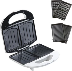 Domo DO9122C 3in1 Sandwichgrill inkl. Waffelplatten