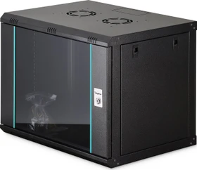Digitus Dynamic-N Serie 19" Wandgehäuse 9HE, unmontiert, Sicherheitsglastür, IP2X, RAL 9005, 450mm tief