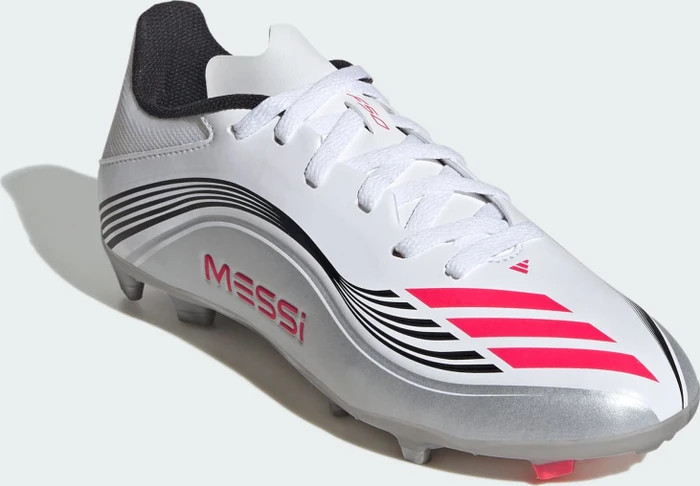 adidas F50 Messi League FG/MG cloud white/lucid red/silver metallic (Junior)
