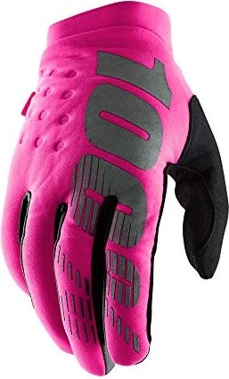 100% Brisker Fahrradhandschuhe neon pink/black (Damen)