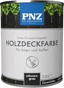 PNZ Holzdeckfarbe schwarzgrau, 750ml