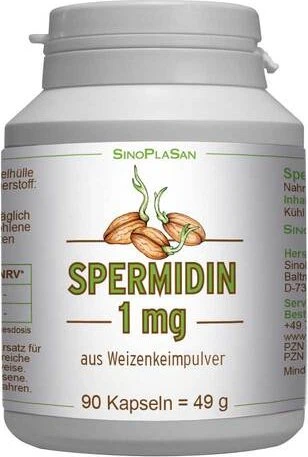 Spermidin 1 mg Kapseln für Ihr Wohlbefinden 72 g