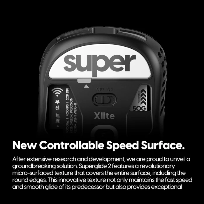 Pulsar Gaming Gears Superglide 2 für Pulsar Xlite Wireless, Mausgleiter, weiß
