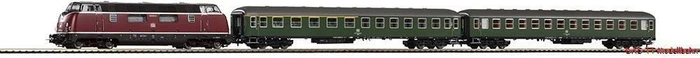 Piko - Spur H0 Start-Set - Start-Set Eilzug BR 220 mit 2 Schnellzugwagen