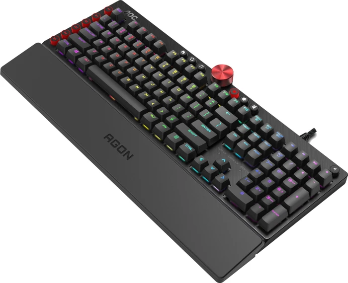 AOC AGON AGK700, LEDs RGB, schwarz, MX RGB RED, USB, DE