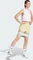 adidas Pacer Essentials Knit High-Rise Shorts powder yellow/white (Damen) Vorschaubild