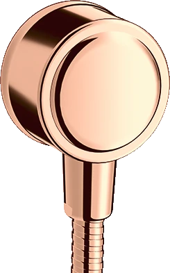 Hansgrohe Axor Montreux Wandanschluss mit Rückflussverhinderer polished red gold