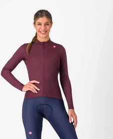 Castelli Espresso Thermal Trikot langarm deep bordeaux (Damen)