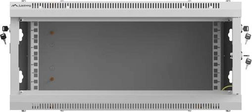 Lanberg WF01 Series 19" Wandschrank 4HE, hängend, Flatpack, Stahltür, IP20, RAL 7035, 450mm tief