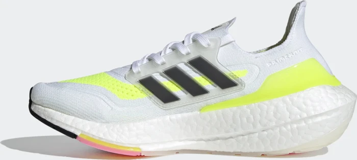 adidas Ultraboost 21 cloud white/core black/solar yellow (Damen)