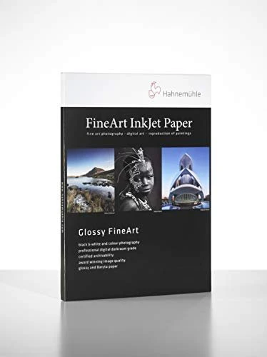 Hahnemühle Digital Glossy FineArt Photo Rag Pearl Fotopapier perlglänzend naturweiß, A4, 320g/m², 25 Blatt