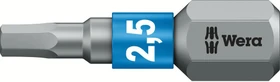 Wera 840/1 BTZ Innensechskant Bit 1/4", 2.5x25mm, 1 Stück