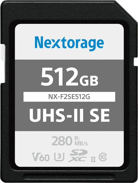 Nextorage NX-F2SE R280/W150 512GB, UHS-II U3, Class 10