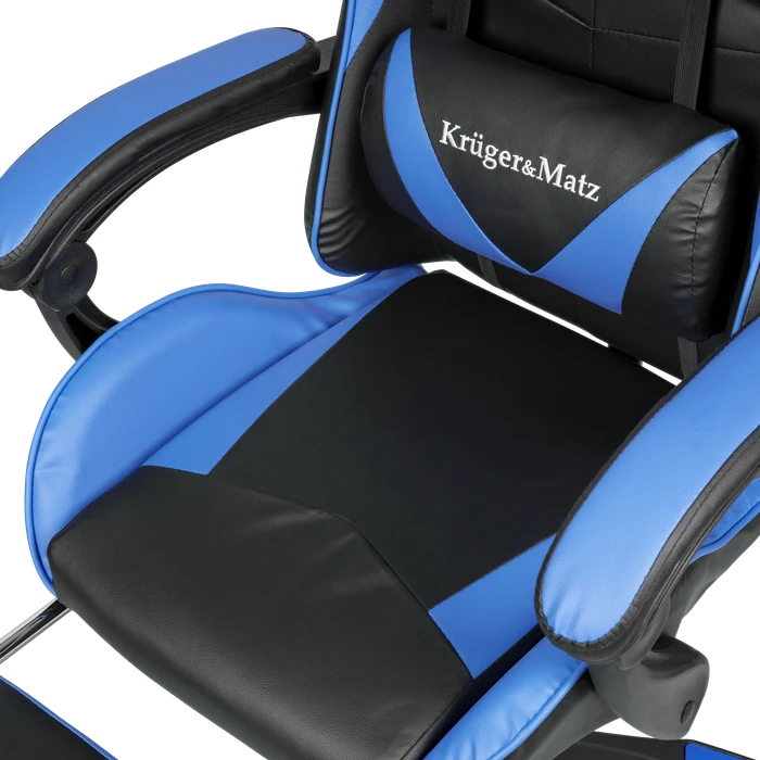 Krüger&Matz Warrior GX-150 Gamingstuhl, schwarz/blau
