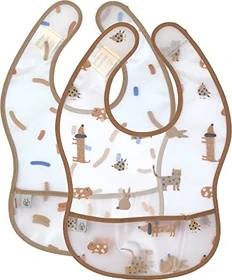 Lässig Lätzchen mit Auffangschutz Little Mateys Royal Blau, 2 Stück