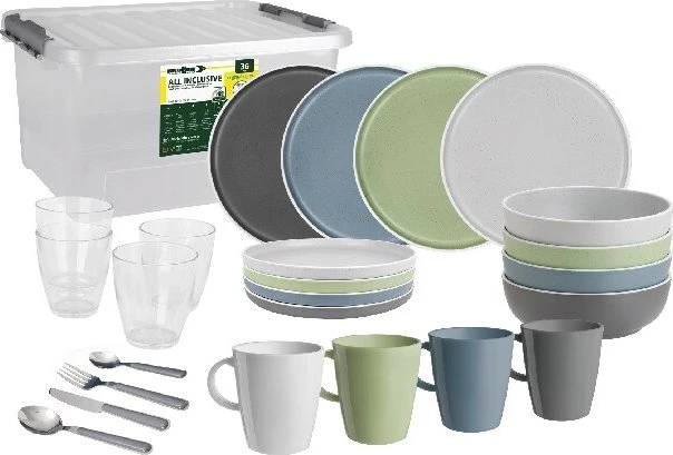 Brunner All Inclusive 36-teilig Geschirrset dolomit