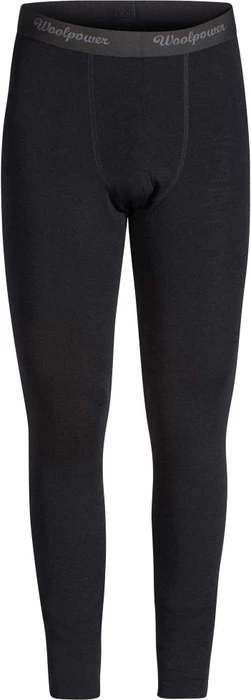 Woolpower Long Johns Lite Hose lang schwarz (Herren)