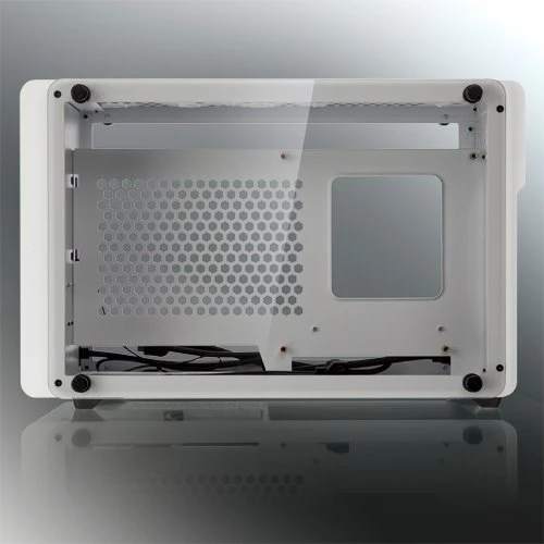 Raijintek Ophion, weiß, Glasfenster, Mini-ITX