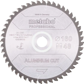 Metabo Aluminium Cut Professional Kreissägeblatt 48Z, 160x1.2x20mm, 1 Stück