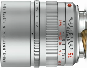 Leica APO-Summicron-M 75mm 2.0 ASPH silber