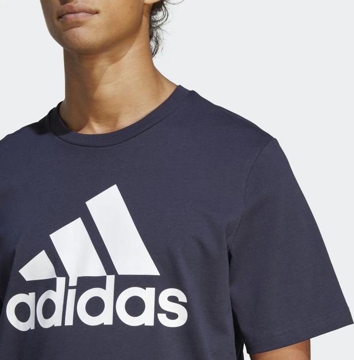 adidas Essentials Single Jersey Big Logo T-Shirt kurzarm legend ink/white (Herren)