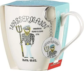 Ritzenhoff & Breker Astro Kaffeebecher Wassermann mit Schlüsselanhänger 650ml