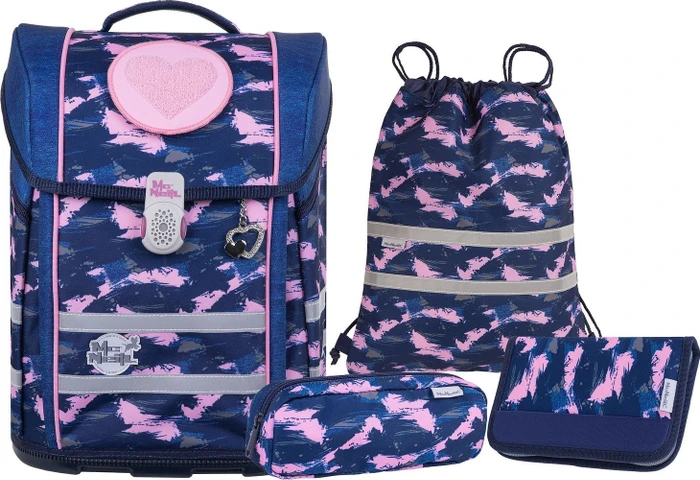 McNeill Perfecto Denim Schultaschen-Set, 5-tlg.