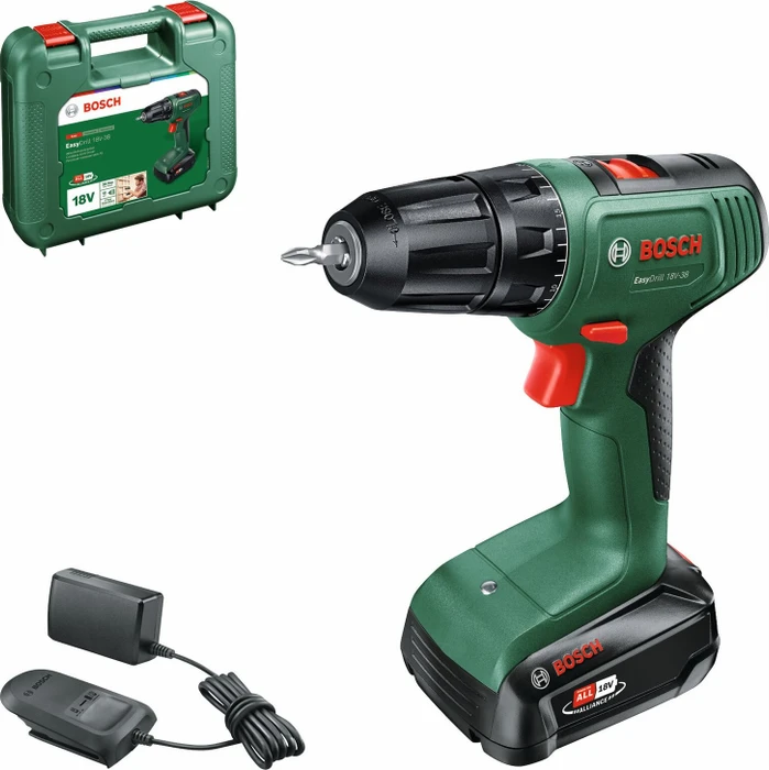 Bosch DIY EasyDrill 18V-38 Akku-Bohrschrauber inkl. Koffer + Akku 2.0Ah