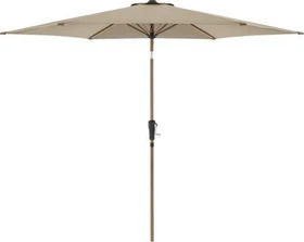 Doppler Life 305 Lift Woodstyle Sonnenschirm 301cm greige