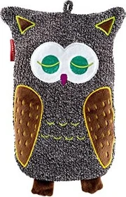 Hugo Frosch Eule Strickbezug Kinder Öko-Wärmflasche braun-melange