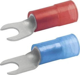 Klauke Isolierter Quetschkabelschuh zur Zählerverdrahtung Cu Gabelform 10mm² rot