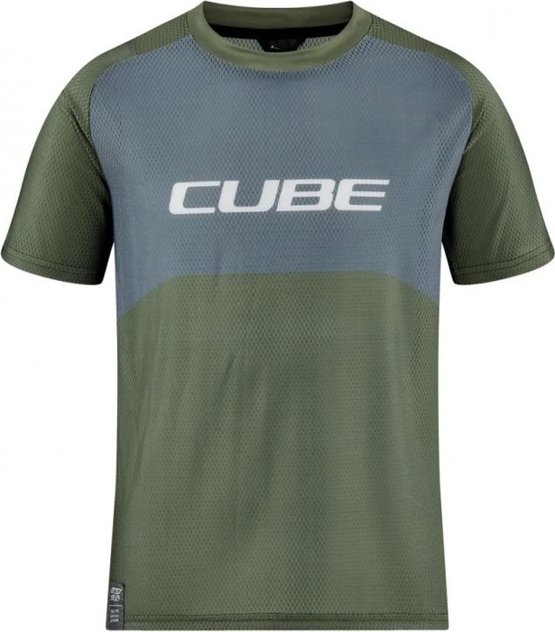 Cube Vertex TM Rookie Trikot kurzarm olive'n'grey (Junior)