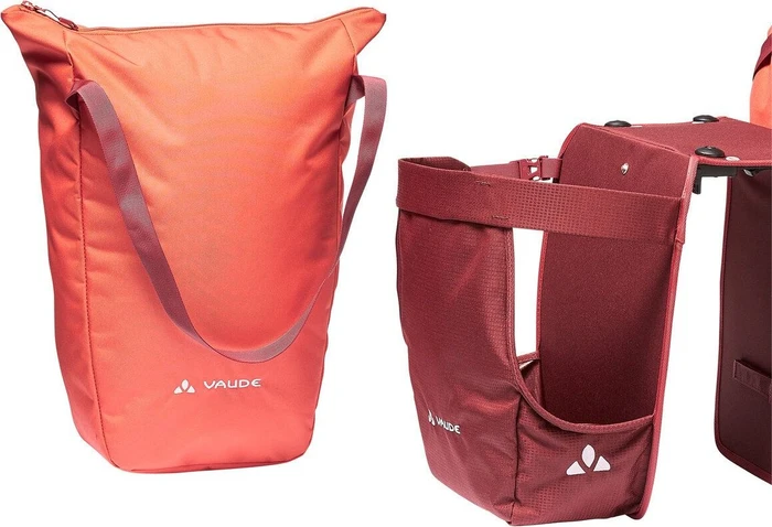 Vaude TwinShopper UniKlip 2 Gepäcktasche hotchili