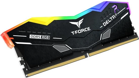 TeamGroup T-Force DELTAα RGB schwarz UDIMM 16GB Kit, DDR5-5200, CL38-40-40-84, X16
