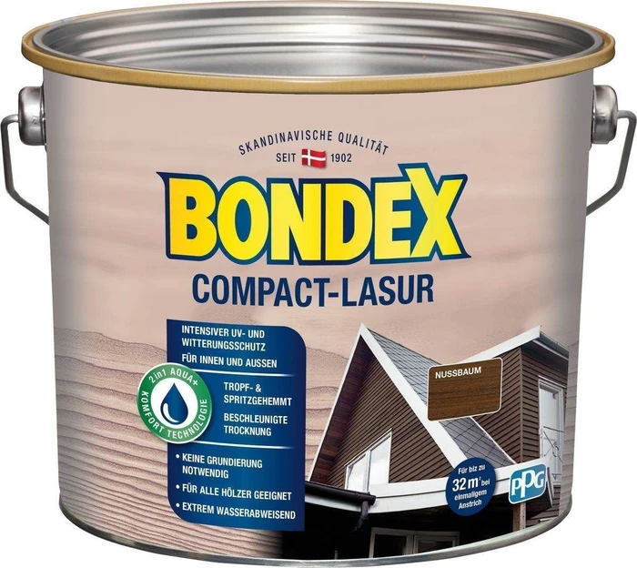 Bondex Compact-Lasur außen nussbaum, 2.5l