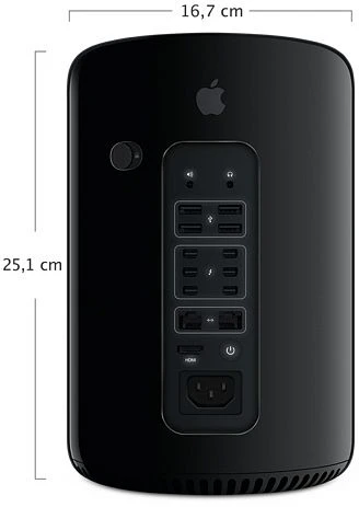 Apple Mac Pro, Xeon E5-2697 v2, 64GB RAM, 1TB SSD, 2x FirePro D700 [2013]