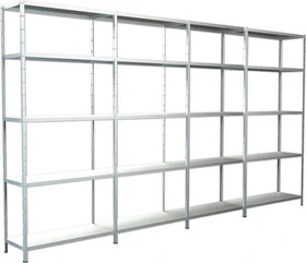 Schulte Lagertechnik PowerMAX Schwerlastregal 380x200x35cm weiß